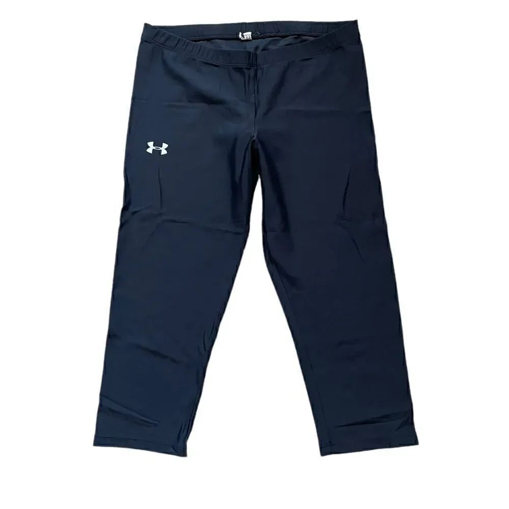 UNDER ARMOUR Fitted Heat Gear Black Capri SZ M